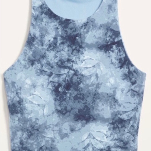 NWT! Tie Dye Light Support PowerChill Longline Sports Bra Tank - Size Medium 🤎 - Picture 5 of 7